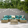vidaXL 7 Piece Garden Sofa Set Impregnated Wood Pine