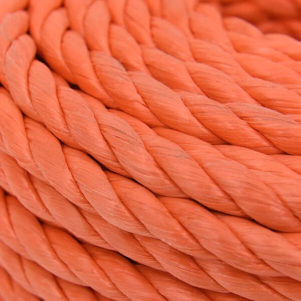 vidaXL Work Rope Orange 14 mm 25 m Polypropylene