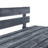vidaXL Garden Pallet Bench Wood Grey