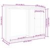 vidaXL Garden Firewood Shed Brown 245x98x159 cm Galvanised Steel
