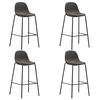 vidaXL 5 Piece Bar Set Fabric Dark Grey