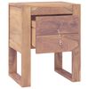 vidaXL Bedside Cabinet 40x30x50 cm Solid Teak Wood
