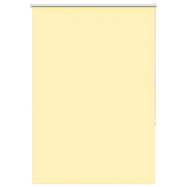 vidaXL Roller Blind Blackout Yellow 110x130 cm Fabric Width 105.7 cm Polyester