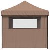 vidaXL Party Tent Folding Brown 279 x 410 x 315 cm Oxford Fabric