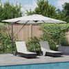 vidaXL Roma Parasol Beige 286 x 285 x 270 cm Aluminium and Polyester