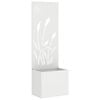 vidaXL Garden Privacy Screen White 50 x 32 x 150 cm Cold-rolled steel