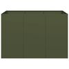 vidaXL Planter Olive Green 120x80x80 cm Steel