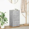 vidaXL Sideboard Concrete Grey 37.5x35x76 cm Engineered Wood