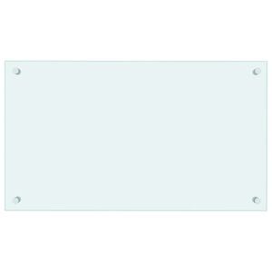 vidaXL Kitchen Backsplash Milk 70 x 40 cm Tempered Glass