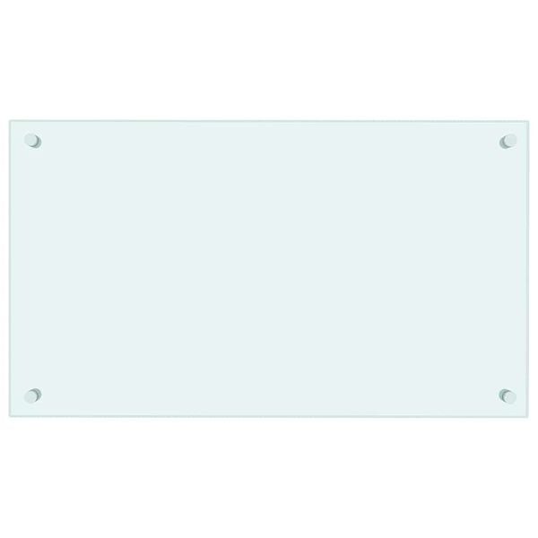 vidaXL Kitchen Backsplash Milk 70 x 40 cm Tempered Glass