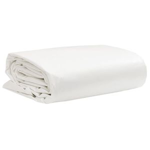 vidaXL Tarpaulin 650g / m&sup2; White 2 x 3 m Canvas with PVC Coating