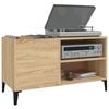 vidaXL Record Cabinet Sonoma Oak 84.5x38x48 cm Engineered Wood
