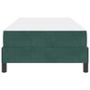 vidaXL Box Spring Bed with Mattress Dark Green 80 x 220 cm Fabric