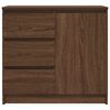 vidaXL Sideboard with Drawer Brown Oak 71x35x65 cm Engineered Wood