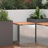 vidaXL Garden Bench Silver 40 x 40 x 43 cm Stainless steel