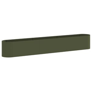 vidaXL Raised Garden Bed Olive Green 280 x 40x 40 cm