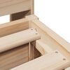 vidaXL Bed Frame without Mattress 180x200 cm Super King Solid Wood Pine