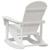 vidaXL Adirondack Rocking Chair White 92 x 73.5 x 92 cm HDPE