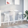 vidaXL Bar Table White &Oslash;70x110 cm Engineered Wood and Steel