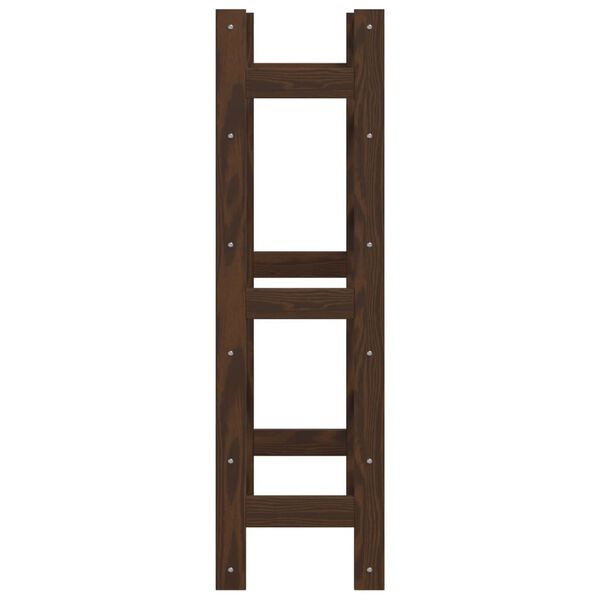 vidaXL Wine Rack for 30 Bottles Brown Solid Wood Pine