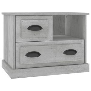 vidaXL Bedside Cabinet Concrete Grey 60x39x45 cm
