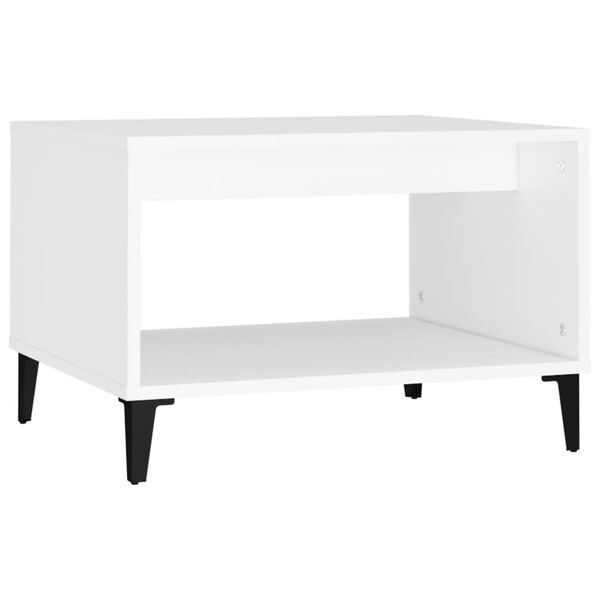 vidaXL Coffee Table White 60x50x40 cm Engineered Wood