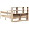 vidaXL Bookcase Bed without Mattress 150x200 cm King Solid Wood Pine