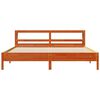 vidaXL Bed Frame without Mattress Wax Brown 180x200 cm Super King Solid Wood Pine
