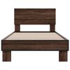 vidaXL Bed Frame without Mattress Brown Oak 75x190 cm Small Single