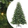 vidaXL Artificial Christmas Tree with 300 LEDs Green 240 cm PE and PVC