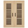 vidaXL Highboard Sonoma Oak 69.5x34x180 cm Engineered Wood