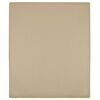 vidaXL Jersey Fitted Sheets 2 pcs Taupe 180x200 cm Cotton