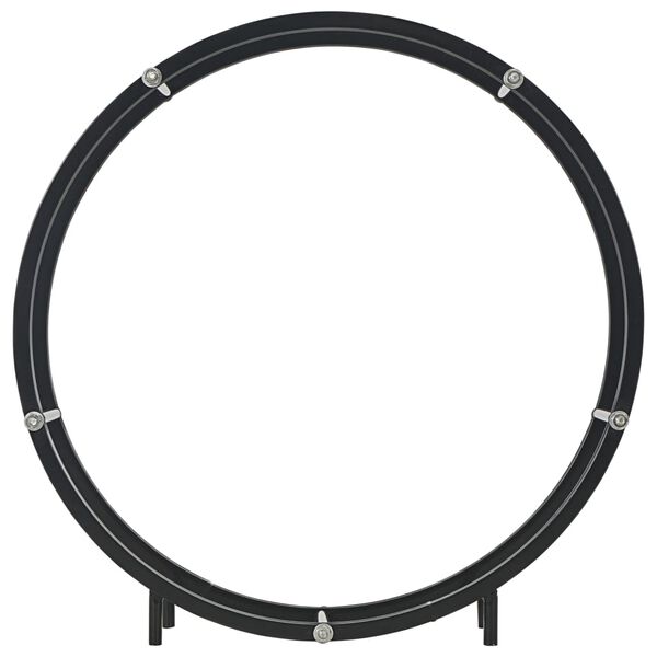 vidaXL Firewood Rack Black 70x20x70 cm Steel