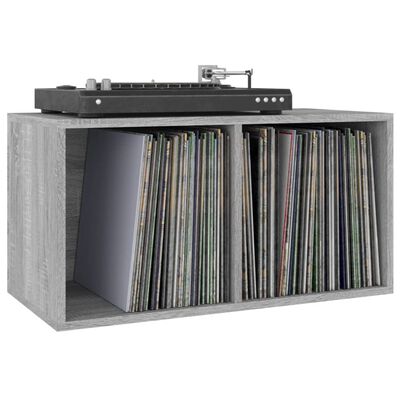 vidaXL Vinyl Storage Box Grey Sonoma 71x34x36 cm Engineered Wood