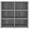 vidaXL Shoe Cabinet Grey Sonoma 52.5x30x50 cm