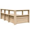 vidaXL Bookcase Bed without Mattress 100x200cm Solid Wood Pine