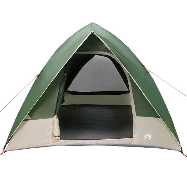 vidaXL Camping Tent with Roof Green 275 x 230 x 140 cm Taffeta
