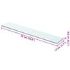 vidaXL Shelves 2 pcs Panel Glass Clear 70x12 cm