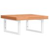 vidaXL Basin Shelf Wall Mounted Steel and Solid Wood Beech