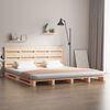 vidaXL Bed Frame without Mattress 135x190 cm Double Solid Wood Pine