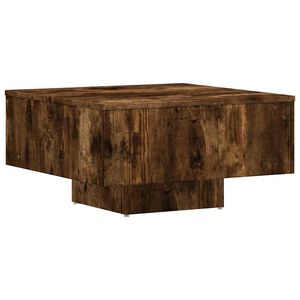 vidaXL Coffee Table Smoked Oak 60x60x31,5 cm Engineered Wood