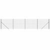 vidaXL Wire Mesh Fence with Spike Anchors Anthracite 2.2x10 m