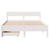 vidaXL Bed Frame without Mattress White 140x200 cm Solid Wood Pine