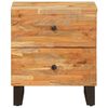 vidaXL Bedside Cabinet 2 pcs Brown 40 x 33 x 46 cm Solid Mango Wood
