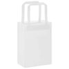 vidaXL Paper Bags 250 pcs with Handles White 15x8x21 cm