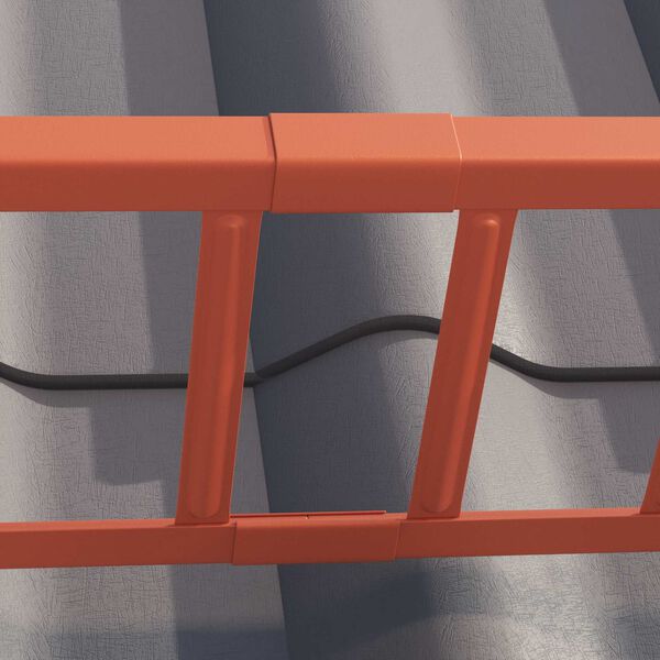 vidaXL Red 1200 x 2.5 x 20 cm Steel