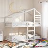 vidaXL Bunk Bed without Mattress White 75x190 cm Small Single Solid Wood Pine