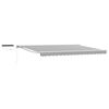 vidaXL Electric Retractable Awning Anthracite and White 4 x 3.5 m