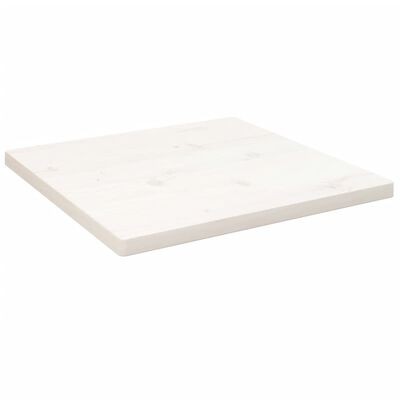 vidaXL Table Top White 40x40x2.5 cm Solid Wood Pine Square
