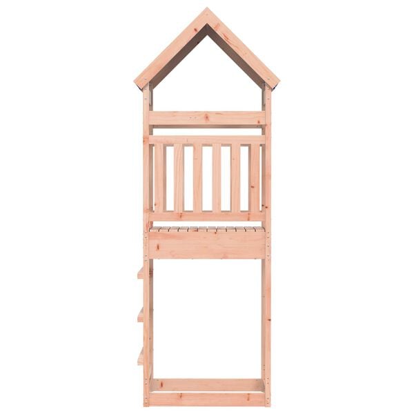 vidaXL Play Tower Brown 52.5 x 85 x 265 cm Solid Douglas Wood